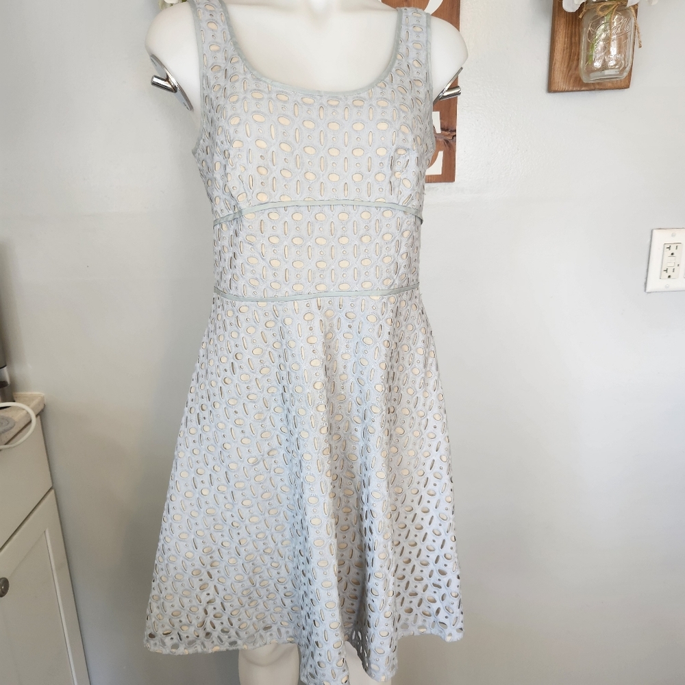Loft Eyelet Sleeveless Dress